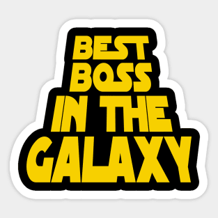 Best Boss in the Galaxy Sticker